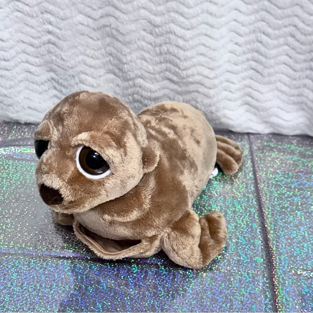 The Petting Zoo 14" Sea Lion Stuffed Animal Plush with Pouch